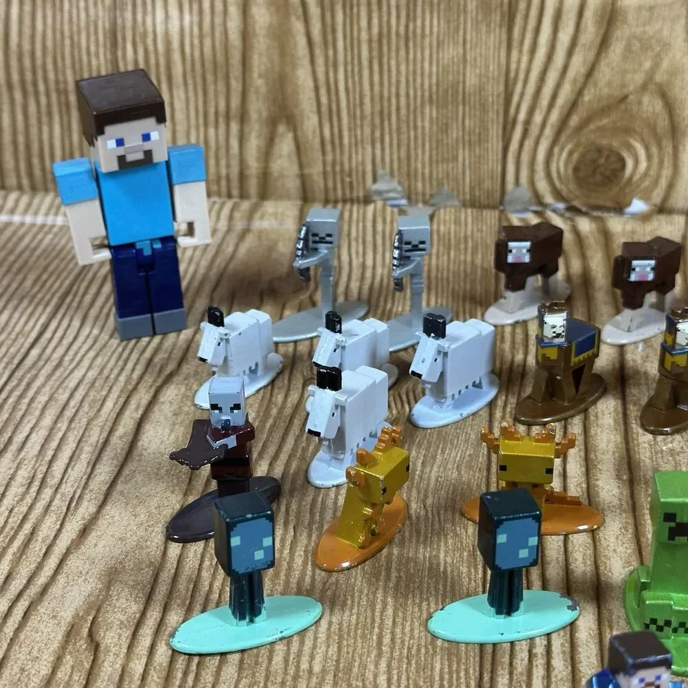 Minecraft Nano Metalfigs‎ Die Cast Metal Figures Lot Of 34 Jada Toys READ